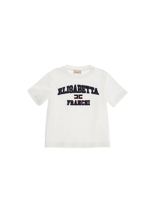 T-shirt, bambina, logata. ELISABETTA FRANCHI | EGTS087 0 JE006D401